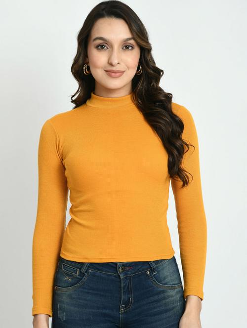 women solid long sleeves top - 20510793 - Standard Image - 0