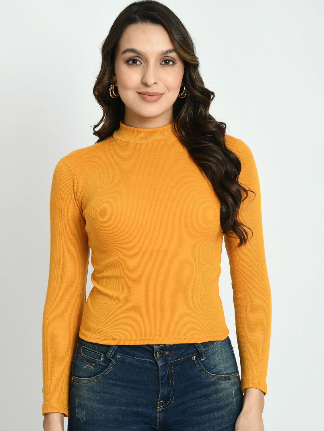 women solid long sleeves top - 20510793 - Zoom Image - 0