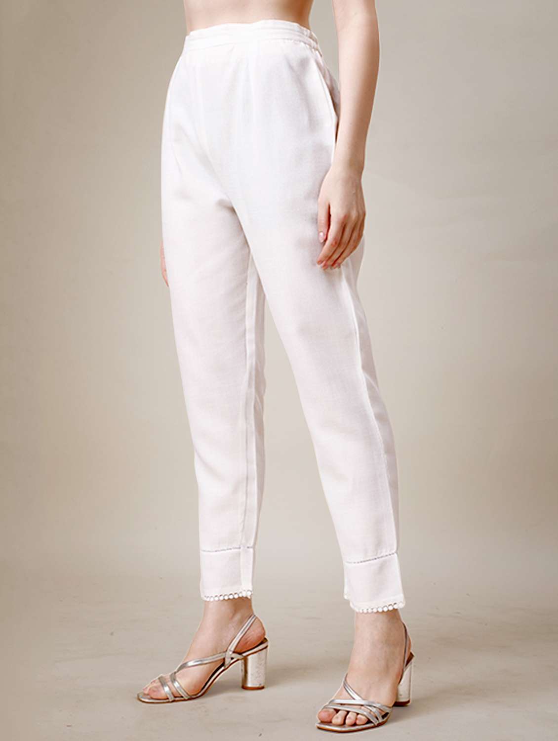 peach cotton blend kurta pant  set - 20511161 -  Standard Image - 3