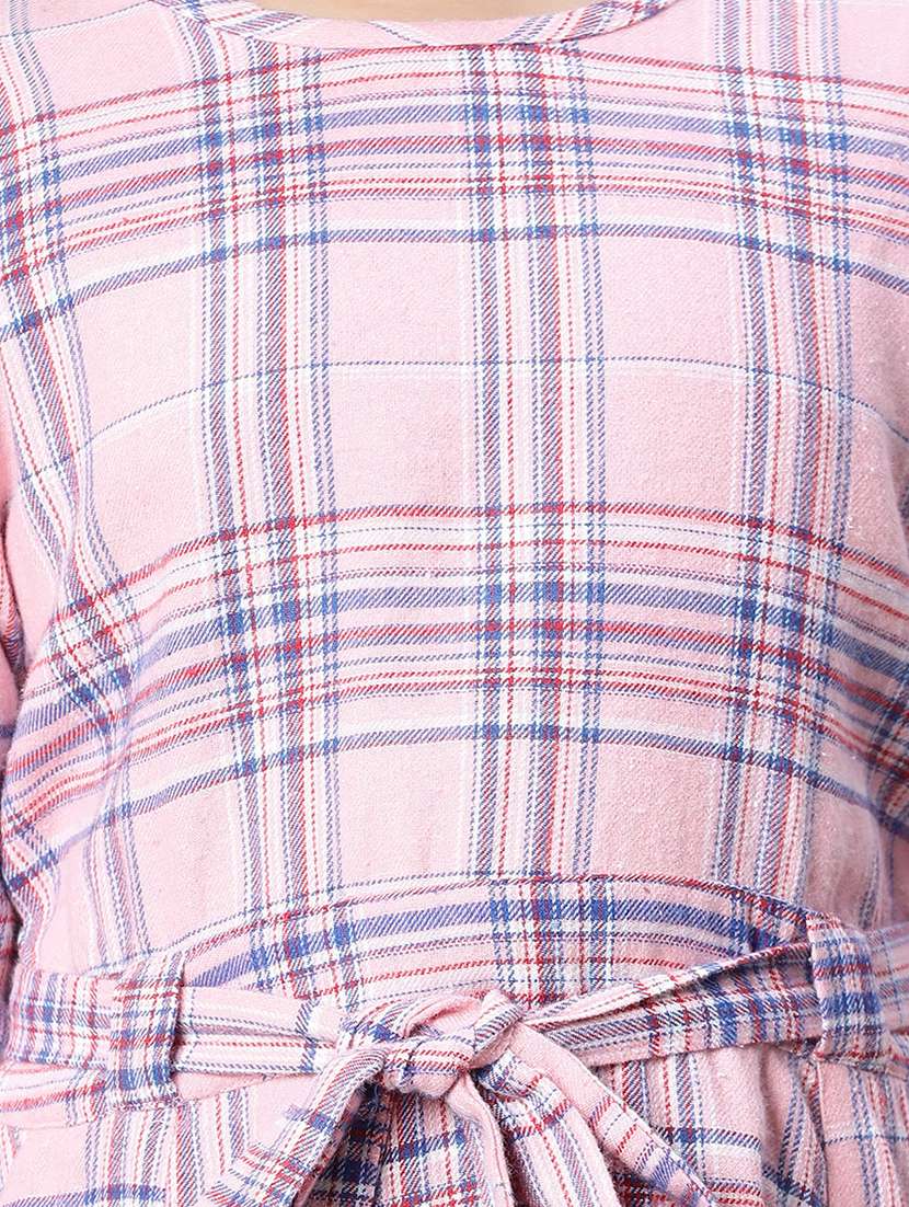 girls round neck long sleeves frock - 20511248 -  Standard Image - 3