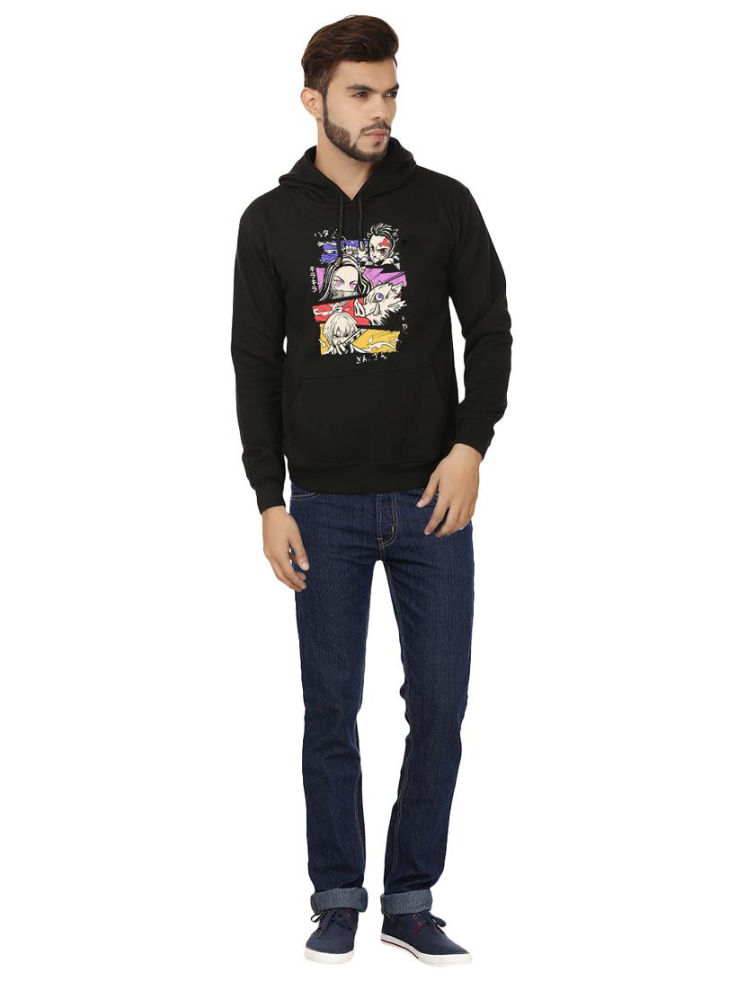 men front print hooded sweatshirt - 20511552 - Standard Image - 3