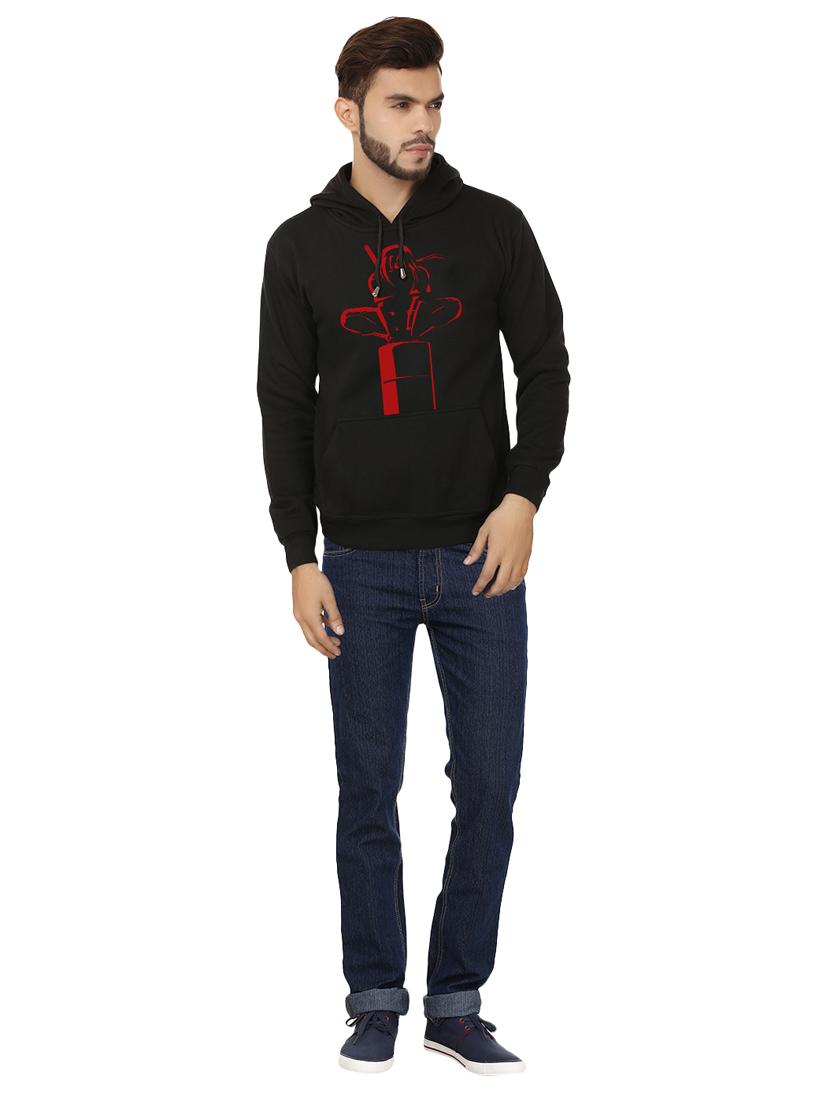men front print hooded sweatshirt - 20511554 - Standard Image - 3