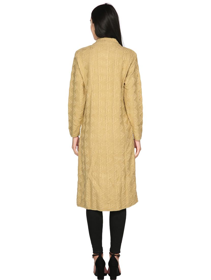 women beige long sleeves cardigans - 20511769 - Standard Image - 3