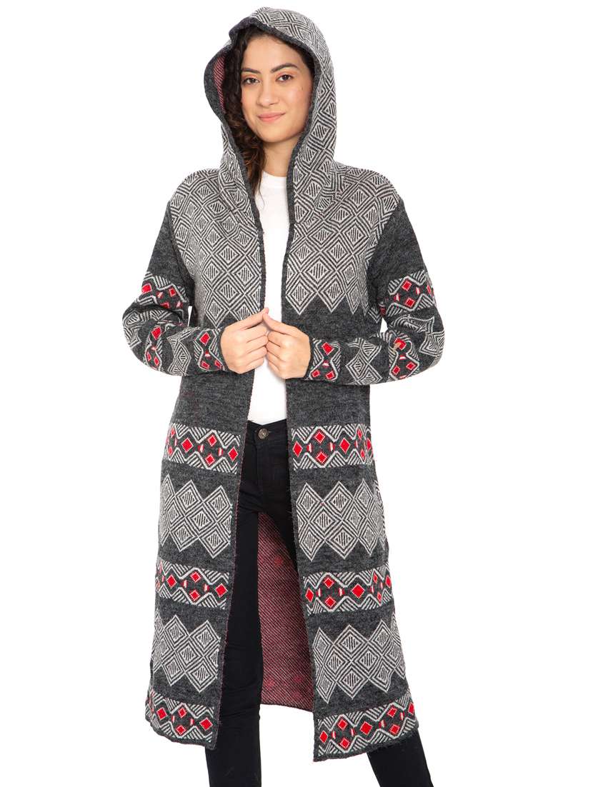 women multi color wool shrug - 20512169 - Zoom Image - 0