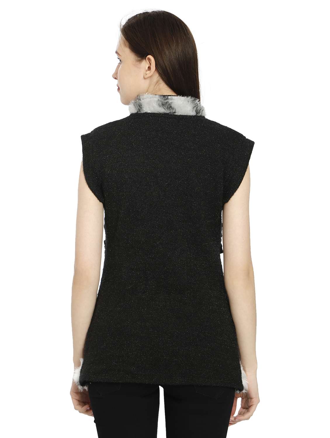 women woollen cardigan - 20512201 - Standard Image - 3