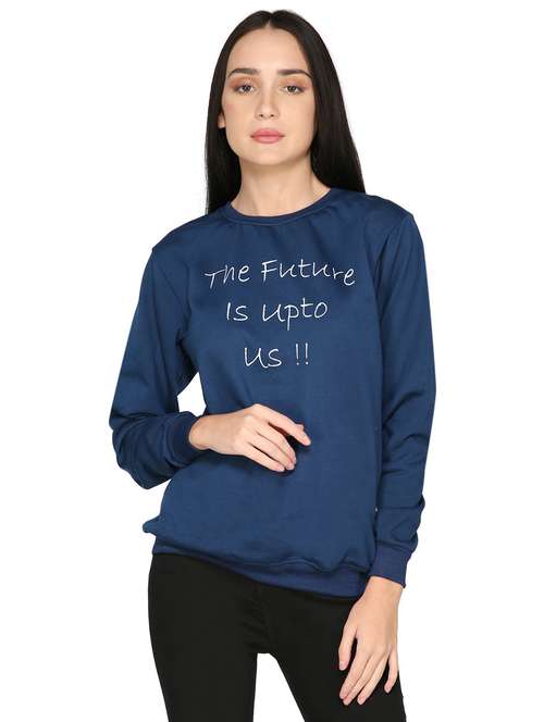 women typographic sweatshirt - 20512215 - Standard Image - 0