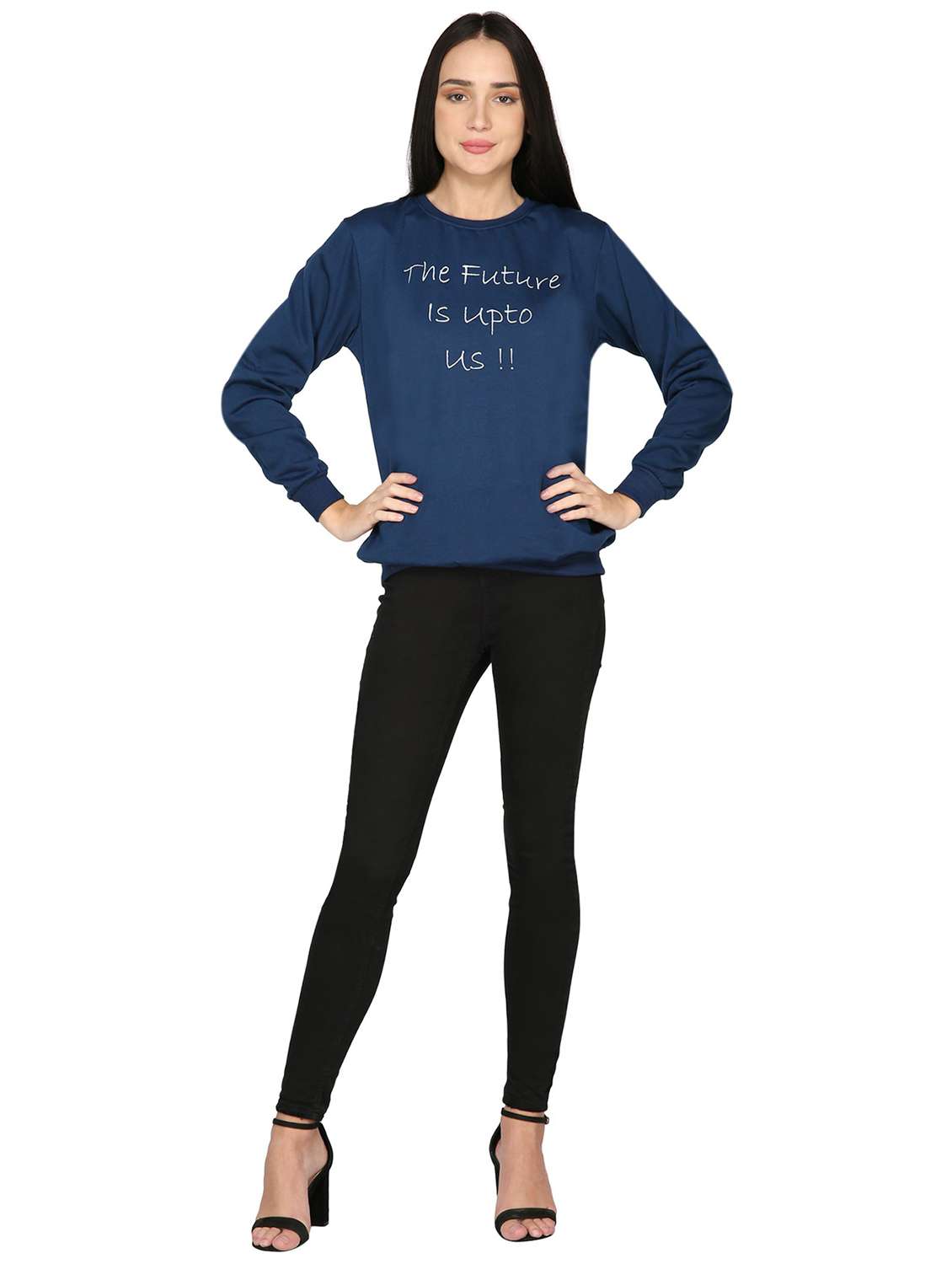 women typographic sweatshirt - 20512215 - Standard Image - 3