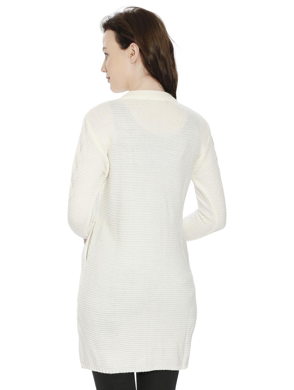 women self design woollen cardigan - 20512231 - Standard Image - 3