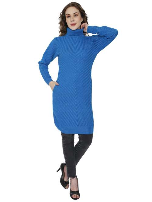 women self design long sleeve long pullover