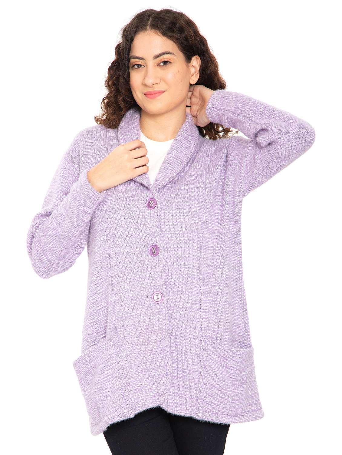 women woollen cardigan - 20512302 - Zoom Image - 0