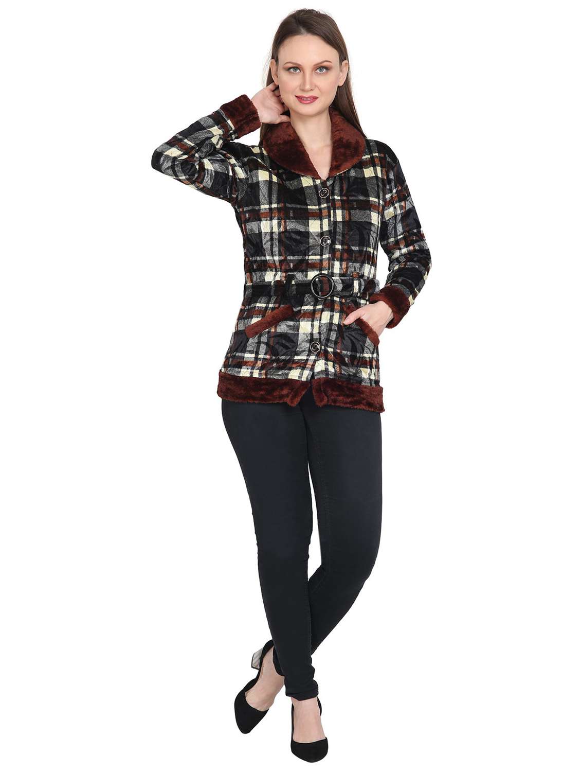 women multi color long sleeves cardigans - 20512342 - Standard Image - 3
