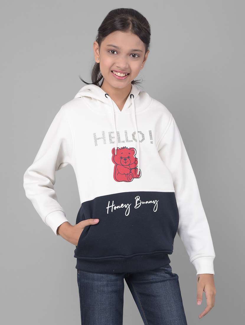 girls long sleeved printed sweatshirt