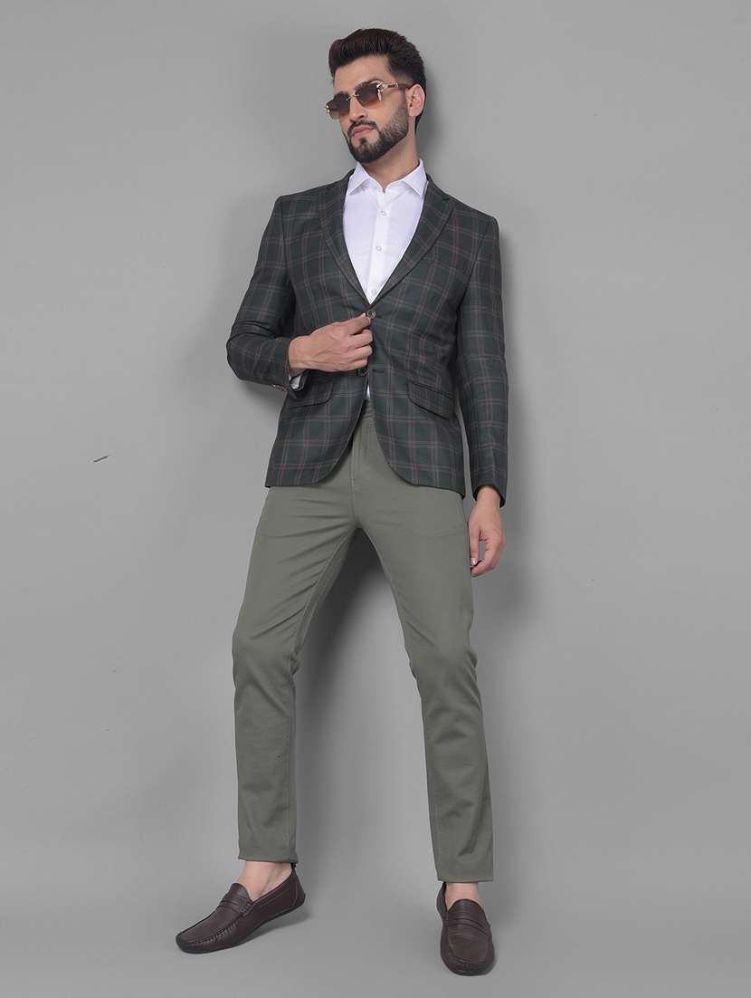 men checked single breasted casual blazer - 20512643 -  Standard Image - 5