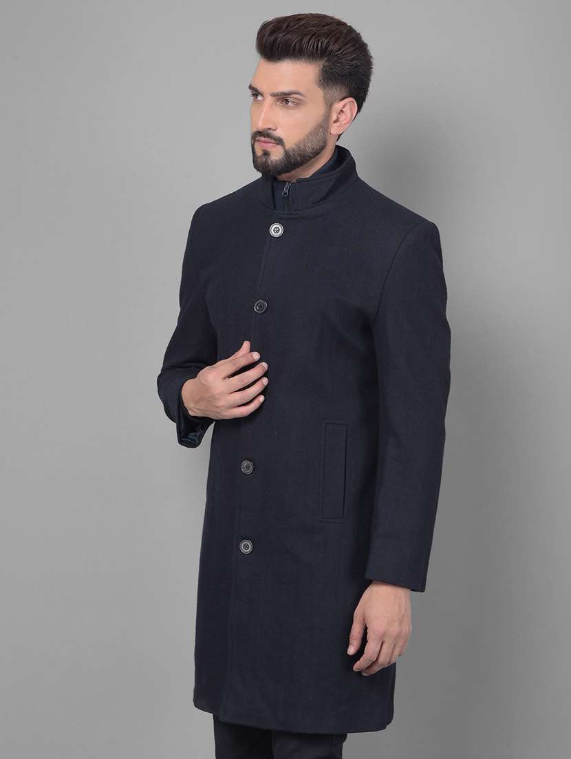 men solid casual long blazer - 20512647 - Zoom Image - 0