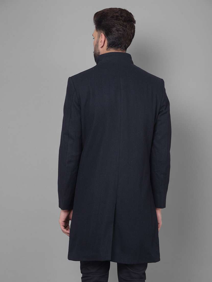 men solid casual long blazer - 20512647 - Standard Image - 3