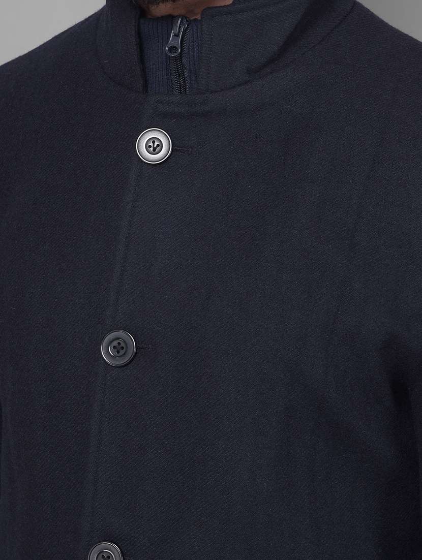 men solid casual long blazer - 20512647 - Standard Image - 5
