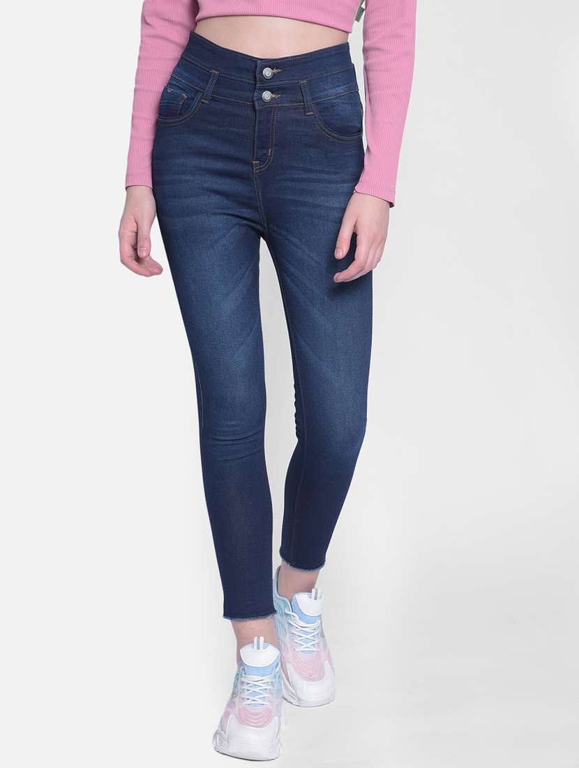 women's plain skinny fit jeans