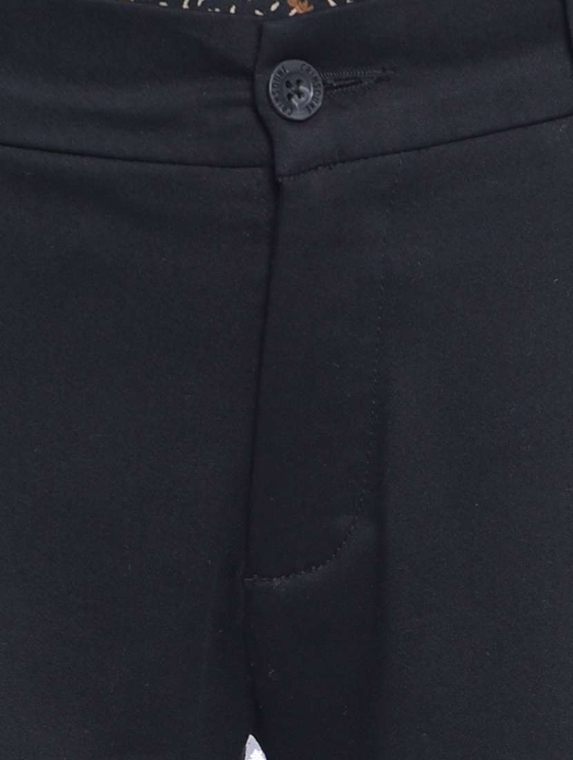 women solid mid rise trouser - 20512761 -  Standard Image - 5