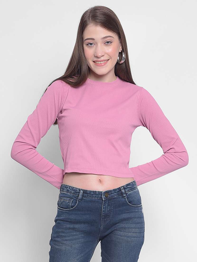 women's plain round neck t-shirt