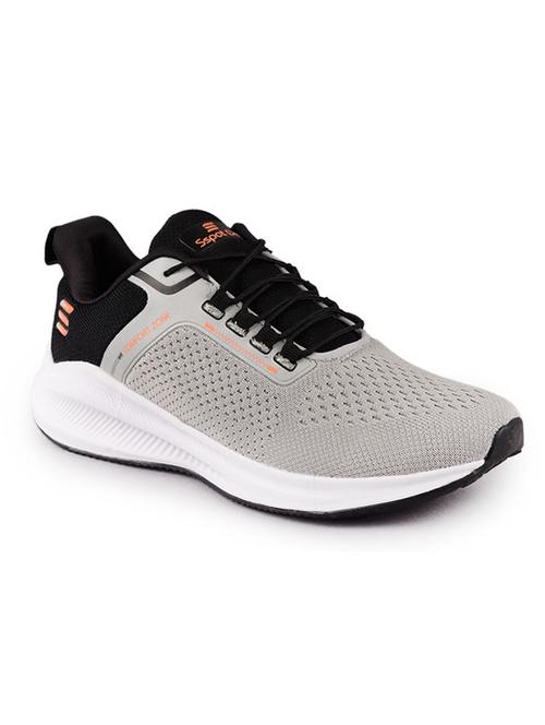 men color block grey lace up sport shoe - 20512889 - Standard Image - 0