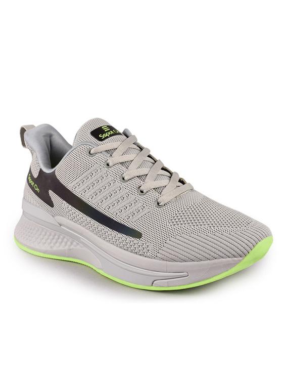 men solid grey lace up sport shoe - 20512896 - Zoom Image - 0