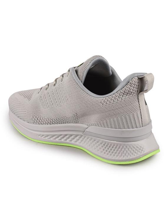 men solid grey lace up sport shoe - 20512896 - Standard Image - 3
