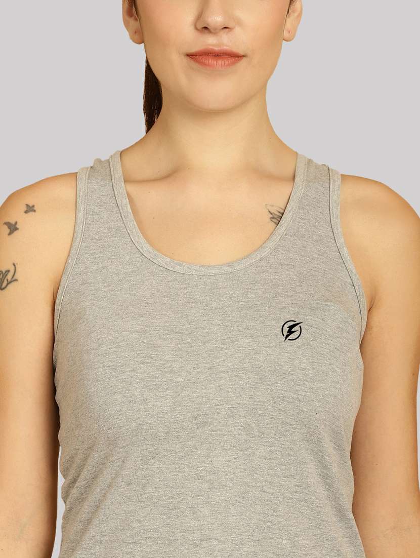 women solid tank top - 20517583 - Standard Image - 5