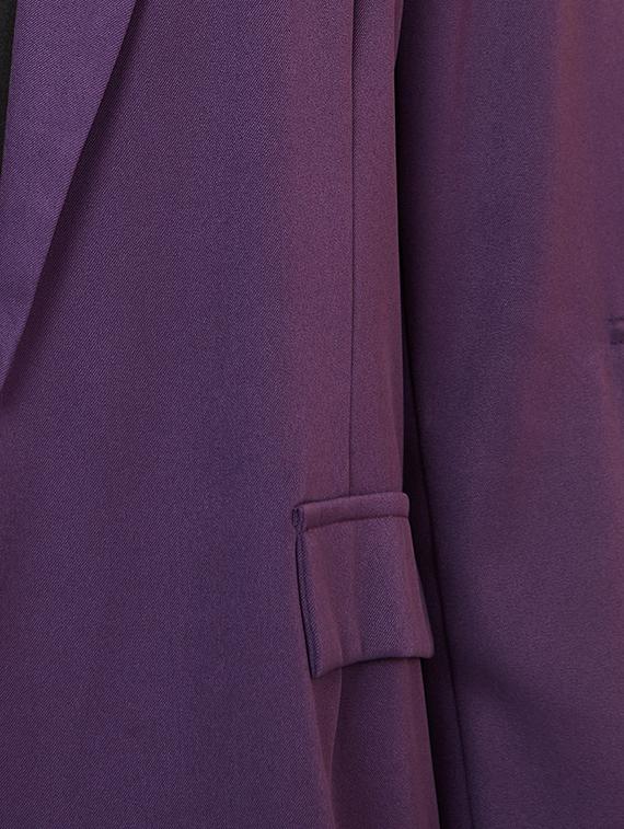 women purple polyester formal blazer - 20519529 - Standard Image - 3