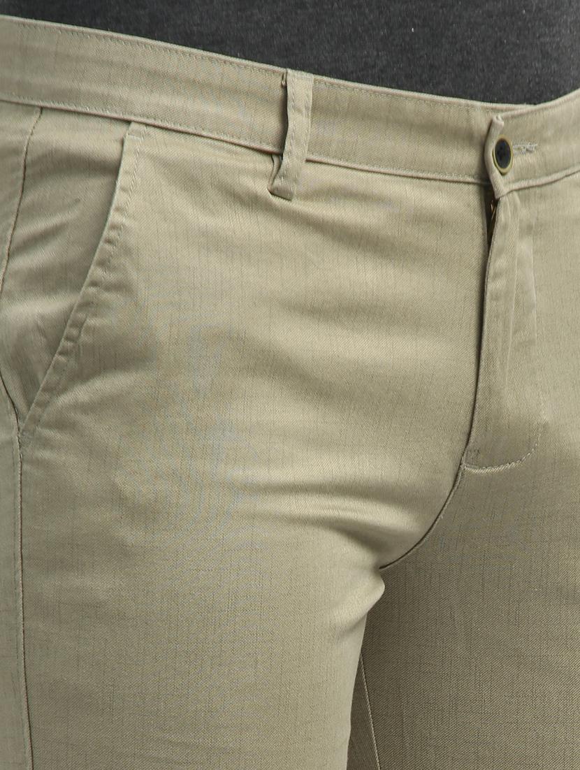 men mid rise solid flat front casual trouser - 20519648 - Standard Image - 5