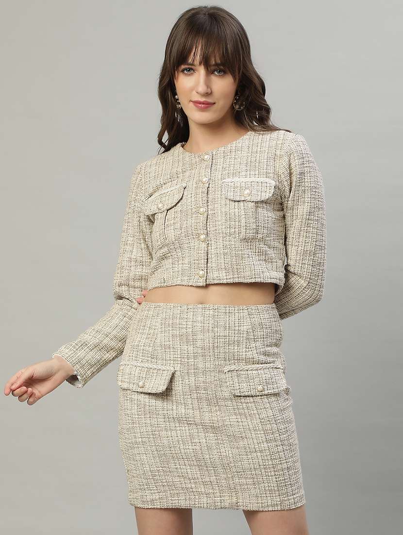 women self designed top and skirt co-ord set