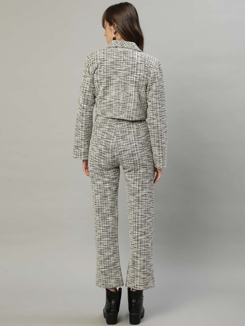 women self designed blazer and trousers co-ord set - 20519701 -  Standard Image - 3