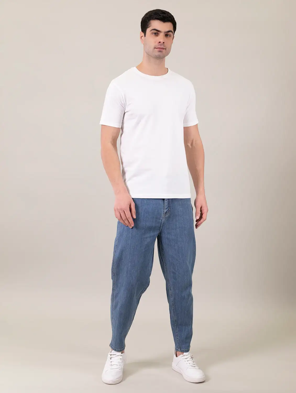 mens relaxed fit plain jeans - 20519940 -  Standard Image - 3