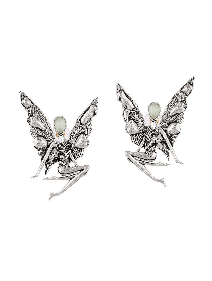 silver plated simbrella earring - 20520279 -  Zoom Image - 0