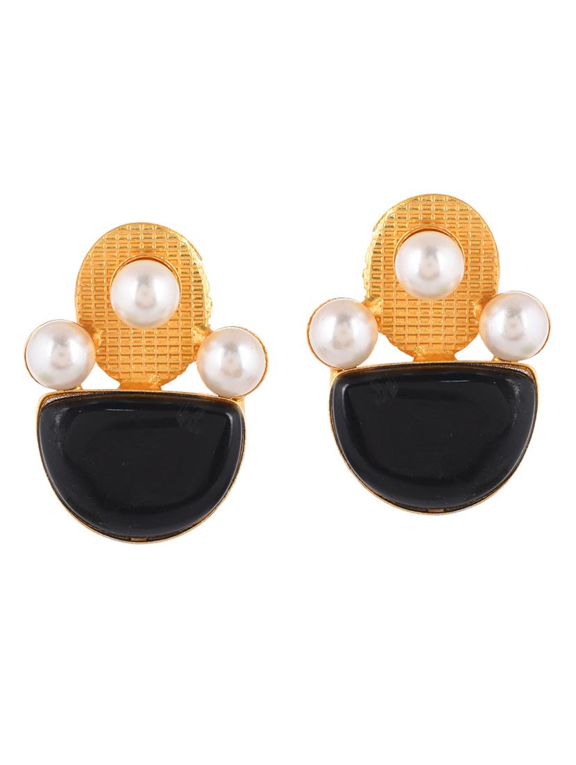 gold plated pearl stud earring - 20520286 - Zoom Image - 0
