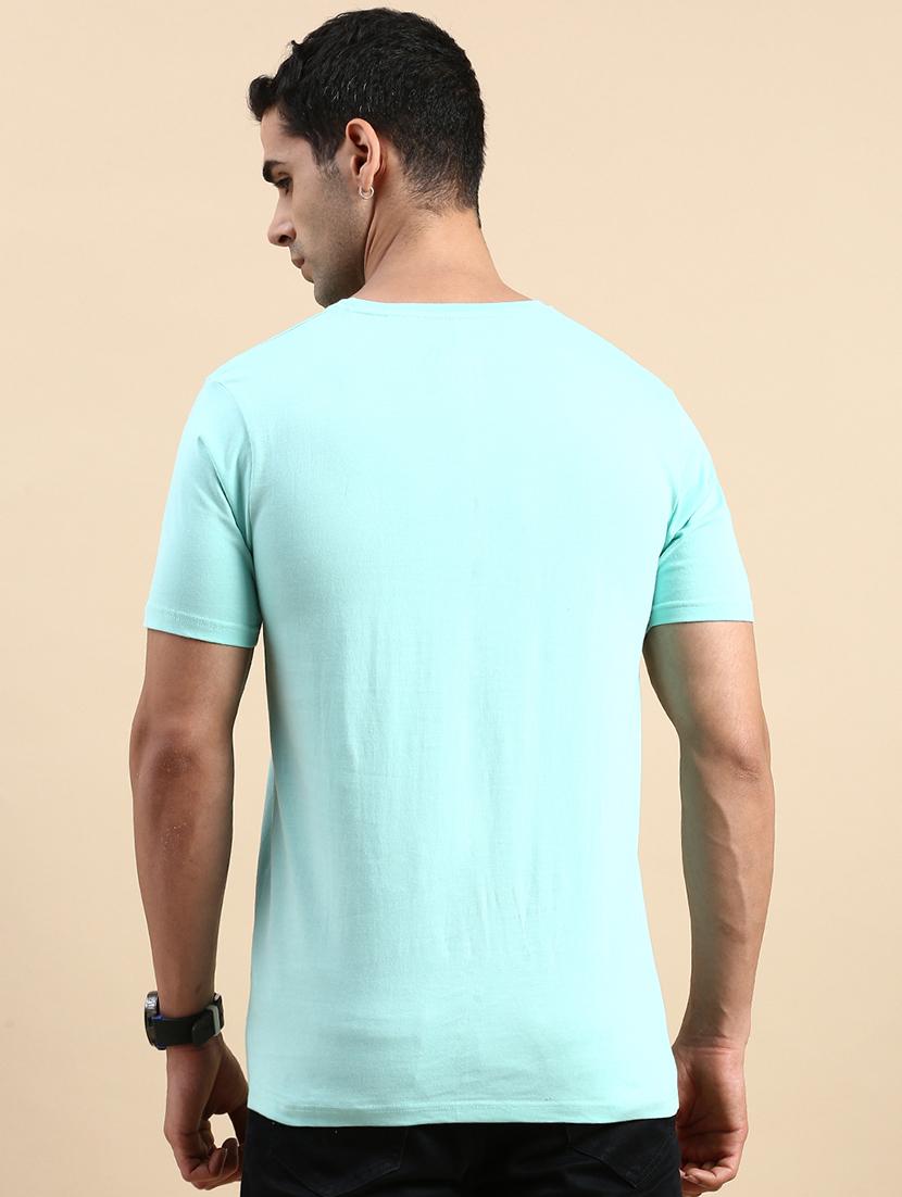 men round neck front print t-shirt - 20520495 - Standard Image - 3