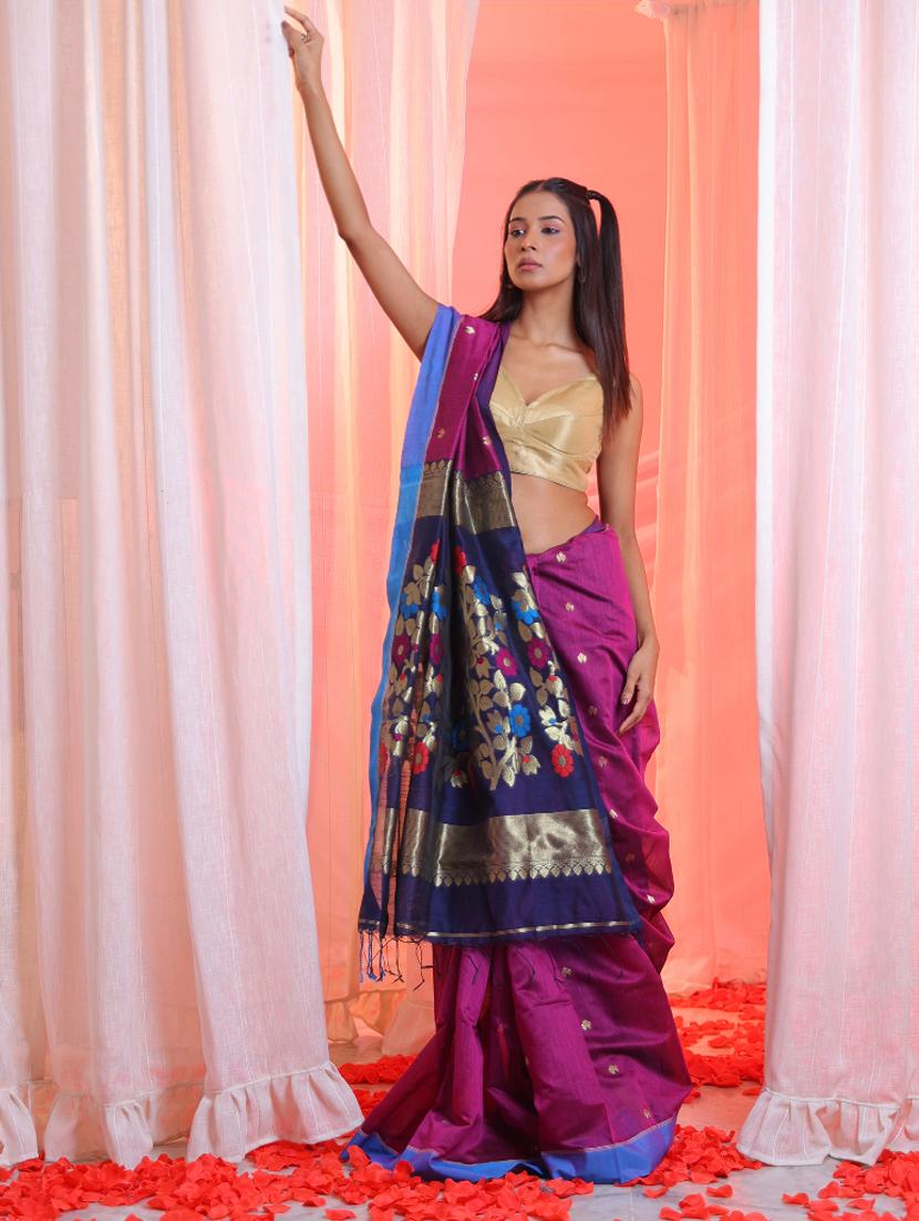 women's self design magenta colored saree - 20522127 - Zoom Image - 0
