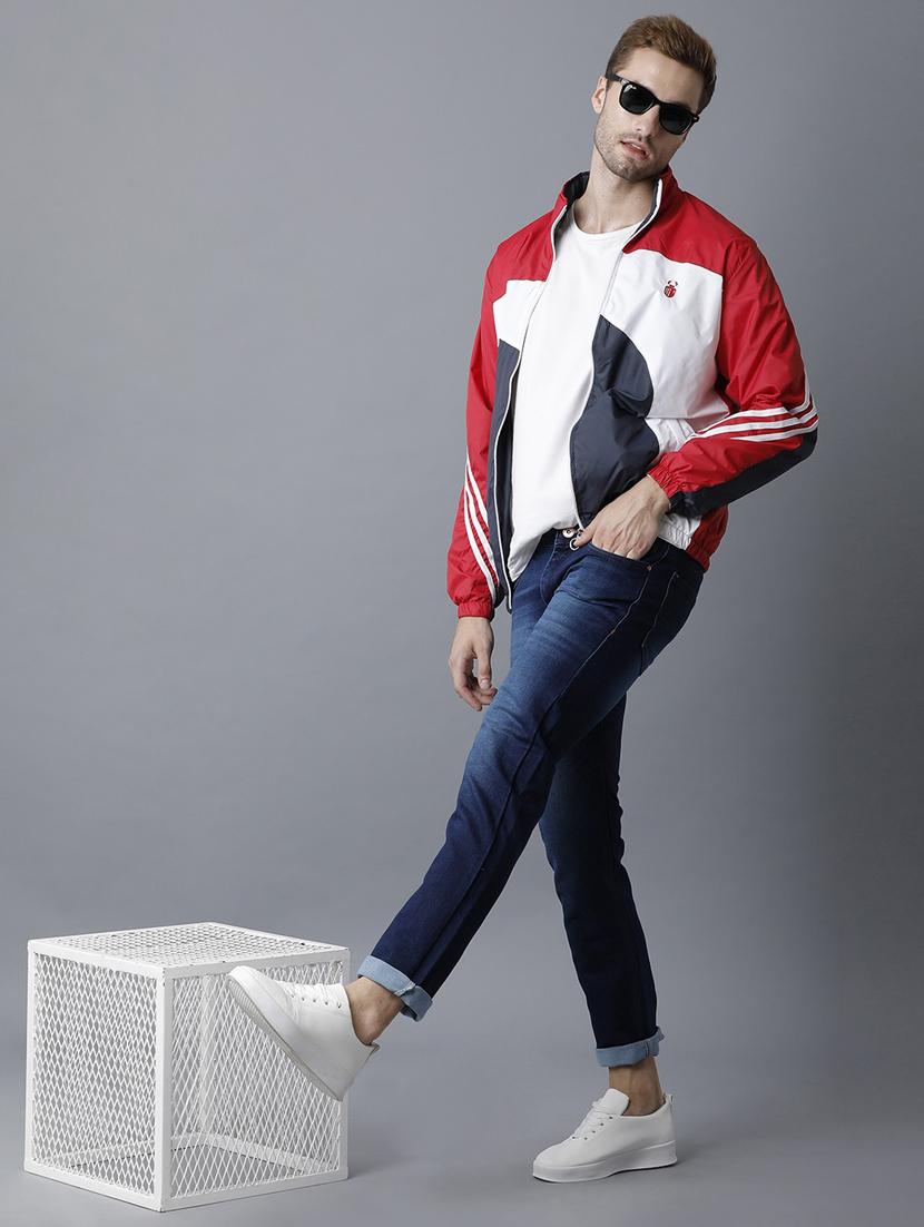 men color blocked causal jacket - 20522259 - Standard Image - 3