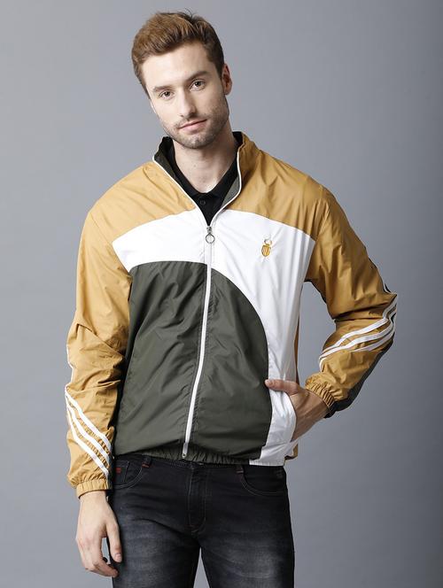 men color blocked causal jacket - 20522263 - Standard Image - 0