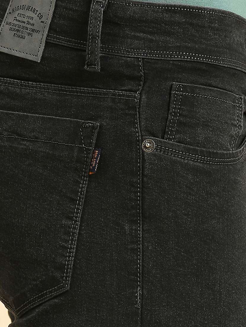 mens slim fit plain jeans - 20522478 - Standard Image - 5