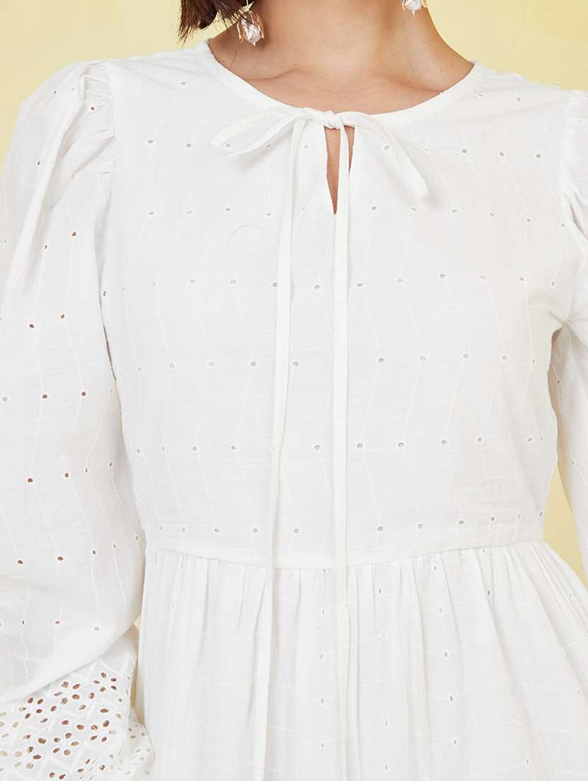 women white cotton maxi dress - 20533360 - Standard Image - 3