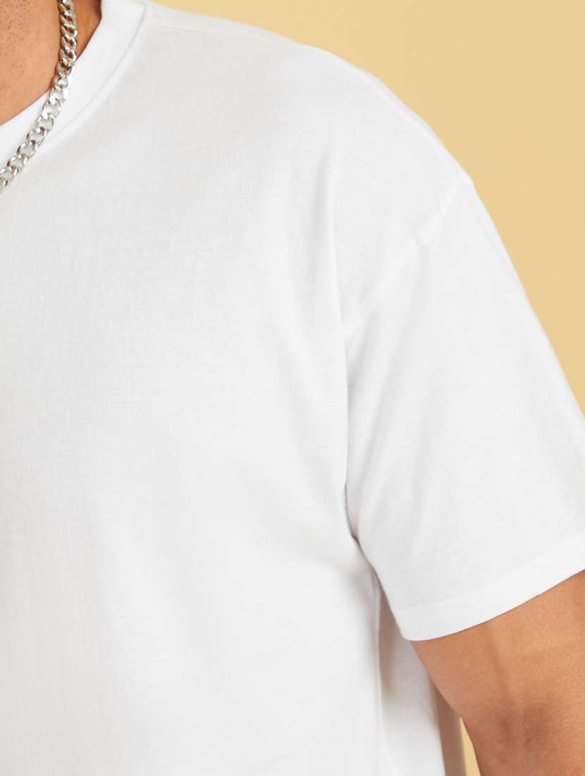 men solid crew neck t-shirt - 20533677 -  Standard Image - 3