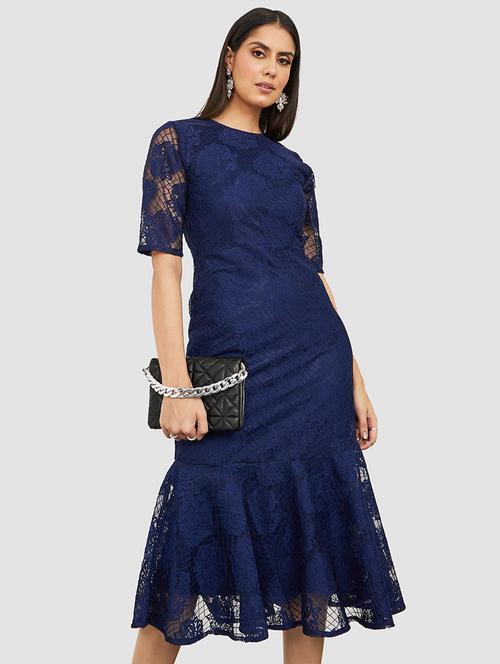 navy blue polyester dress - 20533753 -  Standard Image - 0