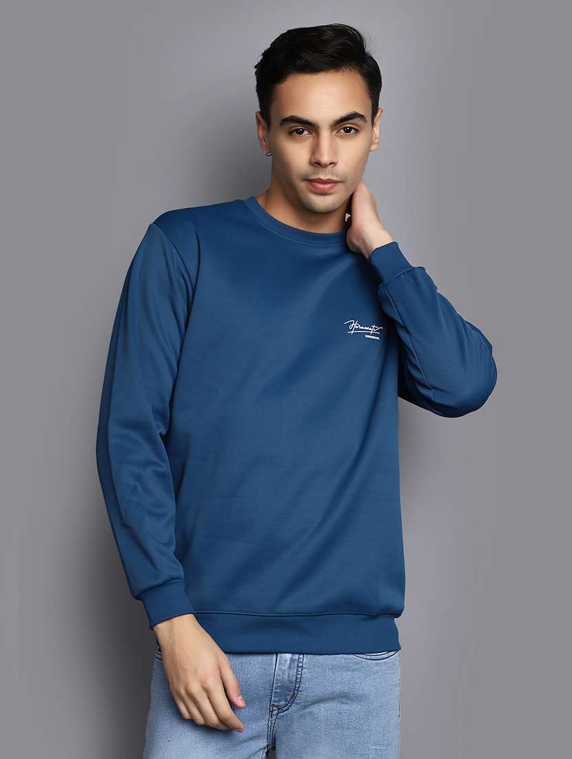 men logo print long sleeve sweatshirt