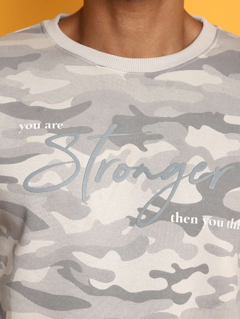 men camouflage long sleeve sweatshirt - 20534104 - Standard Image - 5