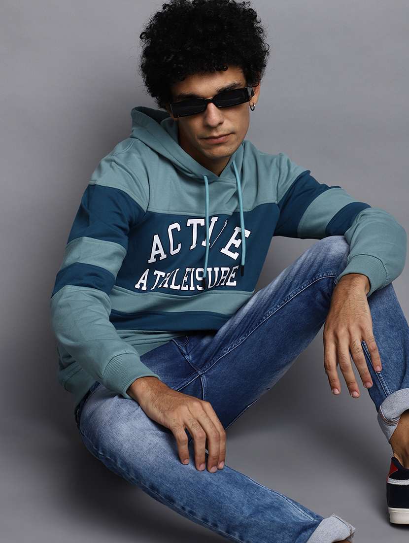 men color block cotton sweatshirt - 20534143 -  Standard Image - 3