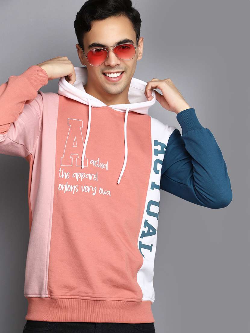 men color block cotton sweatshirt - 20534145 -  Standard Image - 3