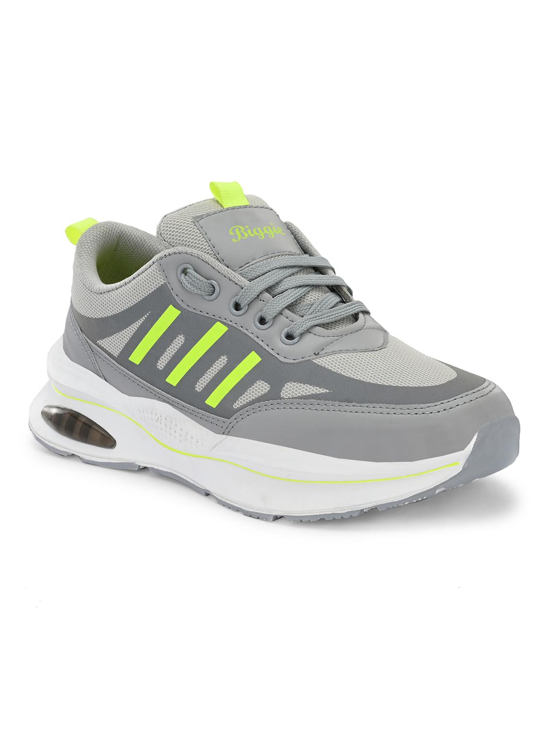 men grey color blocked lace-up sports shoe - 20534165 - Zoom Image - 0