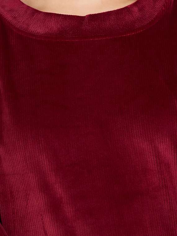 women solid nightwear set - 20534310 -  Standard Image - 3