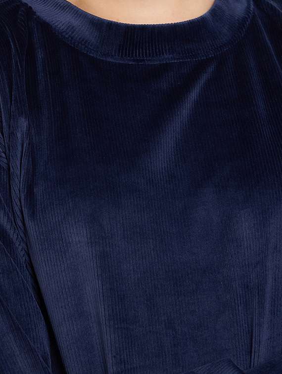 women long sleeved solid nightwear pyjama set - 20534311 -  Standard Image - 3