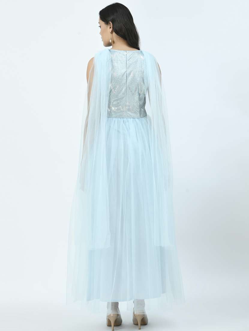 women shimmer gown dress - 20534385 -  Standard Image - 3